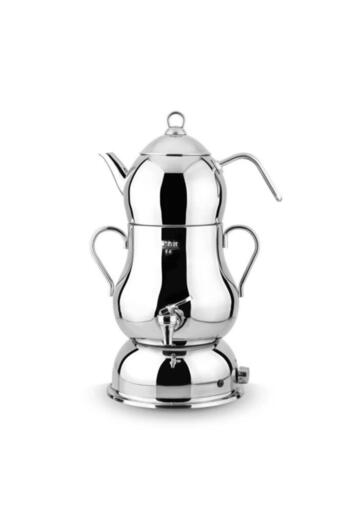 Lines Şahmeran Metal Handle Electric Samovar - Steel Body, Model 152.2.10.010