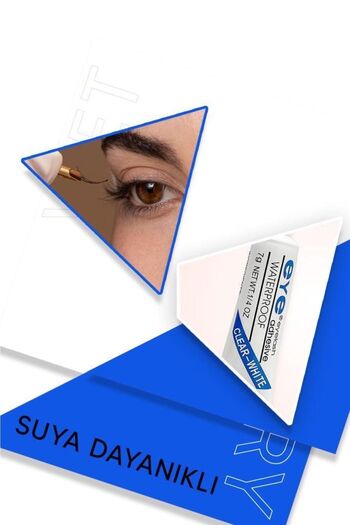 MUJGAN Waterproof Takma Kirpik Yapıştırıcısı 7 Gram Beyaz