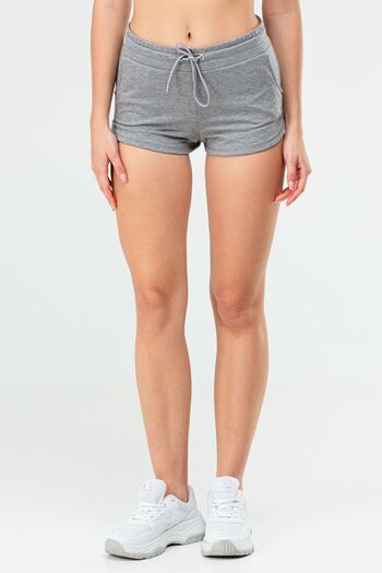 speedlife Anthracite Colored Cotton Women's Shorts - Side Pocket SE0070