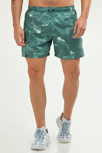 speedlife Oil Green Regular Quick Dry Basic Men's Sea Shorts Xe0122