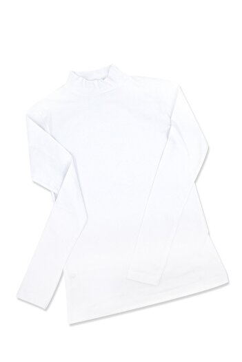 Öts Women's Long Sleeve Half Turtleneck Bodysuit Cotton Lycra T-Shirt