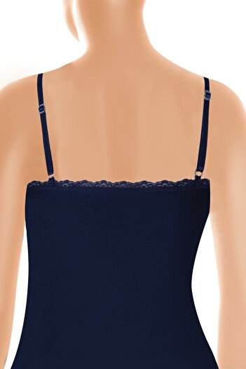 Öts Women's Adjustable Rope Strap Lace Viscose Tank Top