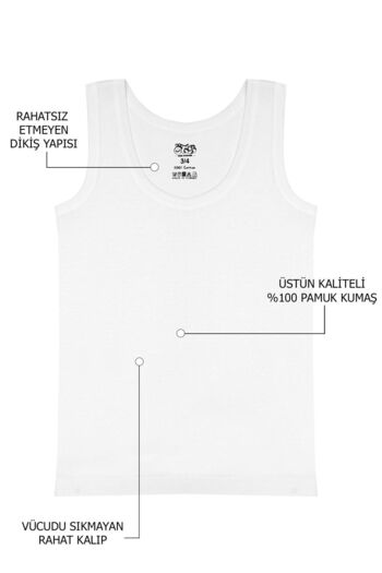 Öts Tricou cu nervuri pentru băiat din 2 piese (100% bumbac)