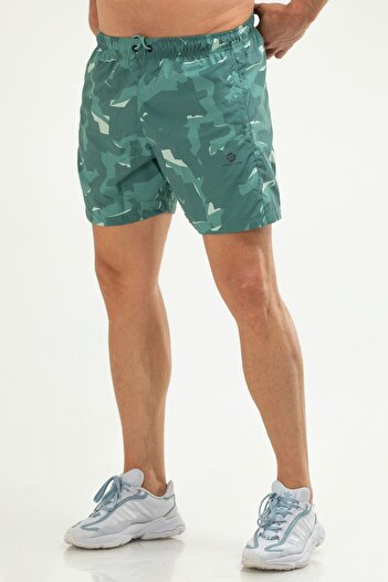 speedlife Oil Green Regular Quick Dry Basic Men's Sea Shorts Xe0122