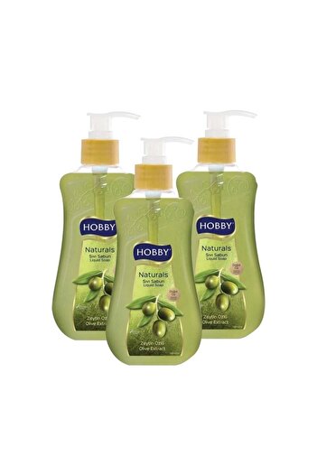 Hobby Olive Oil Extract Liquid Soap - 400 ml X 3