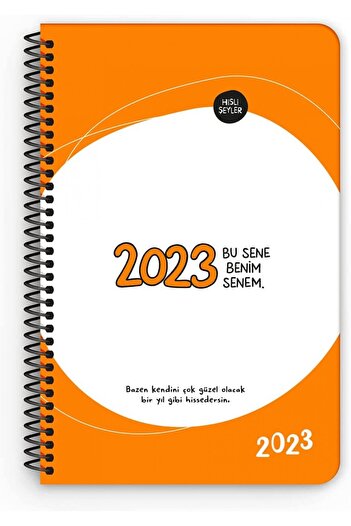 Hisli Şeyler Седмичен дневен ред 2023 13x19.5 см - Orange Is My Year / 831256