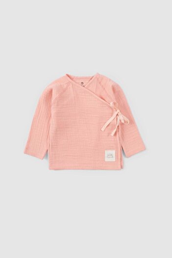 Little Gusto Organic Cotton Muslin Double Breasted Baby Set Pink