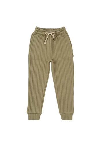 Little Gusto Quilted Sweatpants Kids Khaki