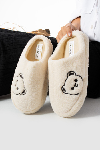 STOCON new Season Plush Women's House Slippers - Dowry and Bundle, noiseless, Thick Sole