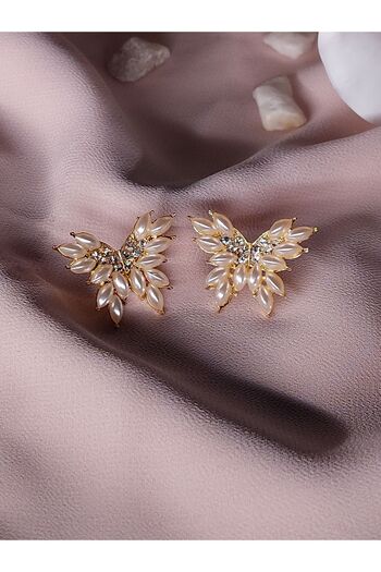 Yonga Moda Zircon Stone Butterfly Patterned Special Series Engagement and Wedding Evening Dress - Daily Earrings