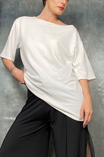 Quincey Oversize Loose Tunic-T-Shirt Dress