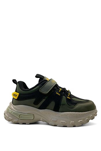 pepino 1734 Orthopedic Boy's Sneaker - Khaki/Black, Comfortable
