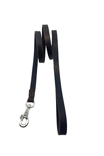 Rebel Dog Premium Genuine Leather Walking Strap, chocker 1.8x150cm