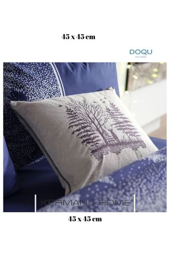Doqu Home Gray Penna Throw Pillow - 45 x 45 cm