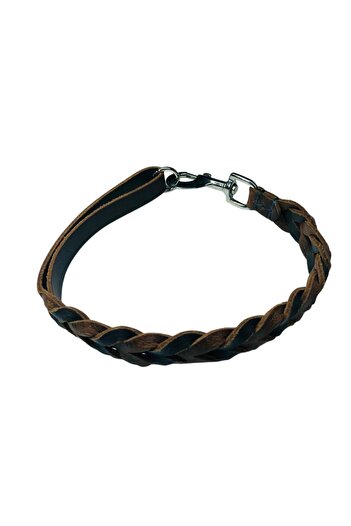 Rebel Dog Genuine Hand Knitted Leather Close-Distance Dog Walker, Dog Collar 55X1.8