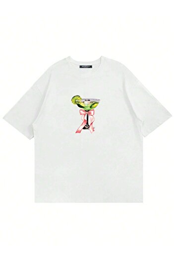 Mad&Calf Μπλουζάκι Unisex Lime Cocktail με στάμπα με λαιμόκοψη