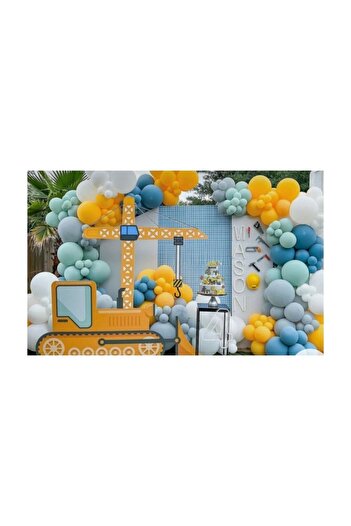 Kalisan 100' Construction Machinery Theme Balloon Chain Package