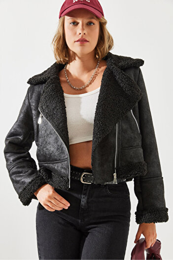 Bianco Lucci Γυναικείο Biker Jacket Laminated - 2416 60251780