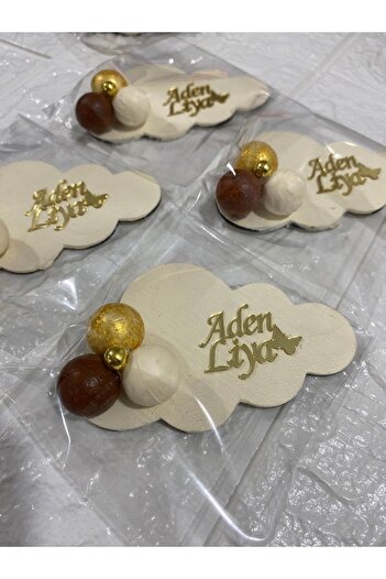 NeşeliAtölyem 5 Pieces Baby Gift Cloud Magnet Baby Birth Magnet Gift