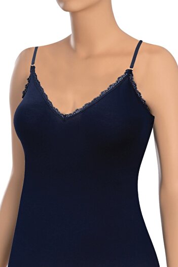 Öts Women's Adjustable Rope Strap Lace Viscose Tank Top