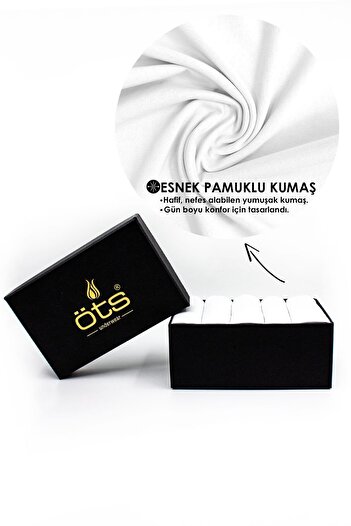 Öts Kadın 5'li Paket Pamuklu Ip Askılı Atlet Siyah Premium Özel Kutusunda