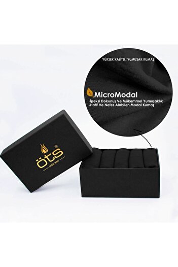 Öts Ανδρικά Modal Boxers 5 Pack Βαμβακερό εύκαμπτο ύφασμα σε premium ειδική συσκευασία δώρου