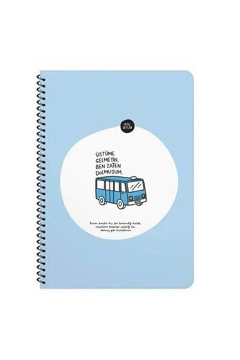 KESKİN COLOR A4 80 Sheets Lined Notebook with Brisket Sticker - Don'T Come I'M Already