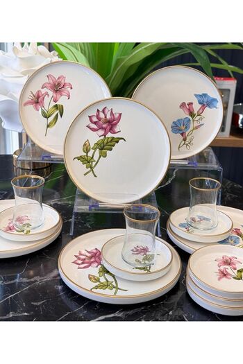 Onedekor Modern Mix 18 Piece Cake Tea Time Set