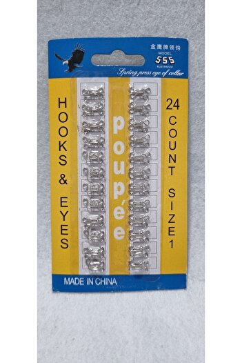 erdoğan hobi Agraf Button Clasp Button 24pcs 1.3cm Metal No:1 Bra Clasp Skirt Clasp Vest Clasp Athlete Clasp