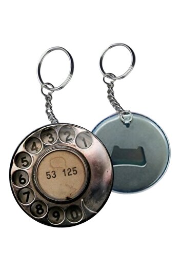 Major Selection Y2K Themed Old Handset Phone Pendant Keychain