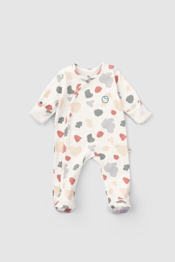 Little Gusto Set of 2 Organic Cotton Overalls with Gloves and Booties Born To Be Gusto