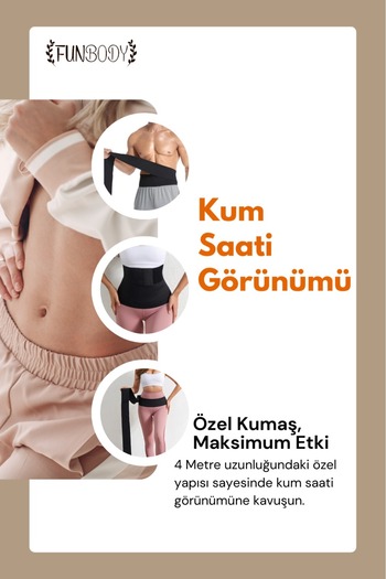 FUNBODY Waist Belt with Hourglass Effect 4 Meters