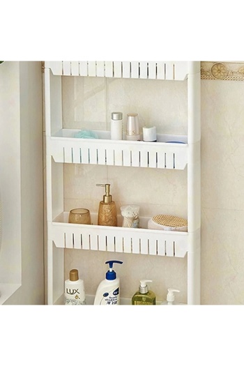 Zambak Multi-Purpose Wheeled Shelf Bathroom Shelf Kitchen Shelf Ozk-57