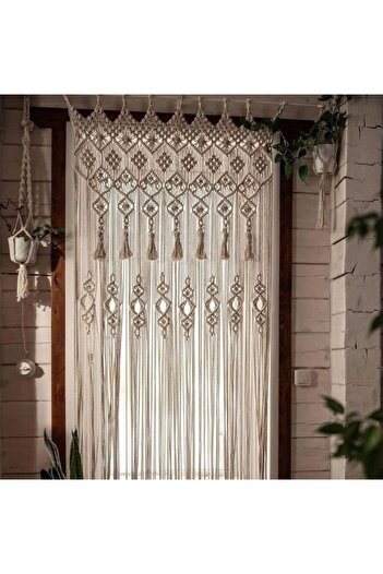 TrendSende Macrame Door Curtain - Stylish and Comfortable