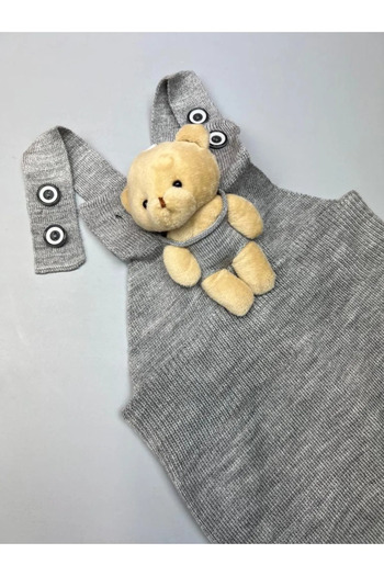 Pijamayo Unisex Baby and Kids Knitwear Winter Slippers - with Teddy Bear