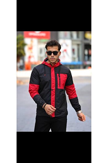 FLUEND MODA Men's Seasonal Coat Waterproof and Windproof Double Color Jacket