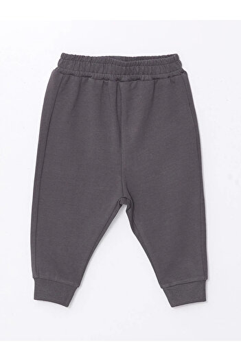 LC Waikiki LCW baby Açık Bej Bisiklet Yaka Aslan Kral Baskılı Erkek Bebek Sweatshirt ve Pantolon 2'li Takım