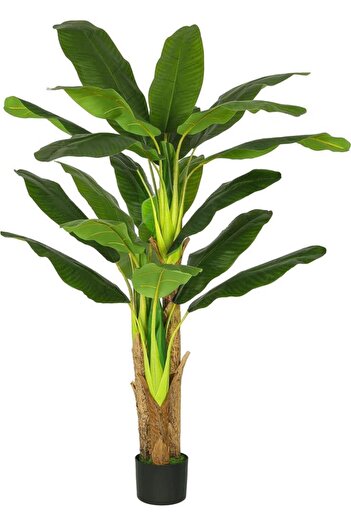 Nettenevime Yapay Ağaç Muz Ağacı 160cm 12Yaprak 3Gövdeli