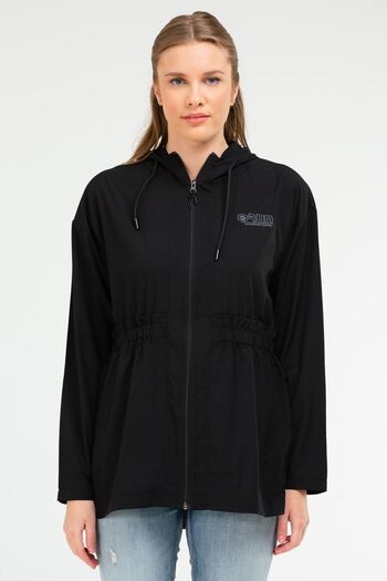 speedlife Sc1074 Model Black Hooded Regular Women's Tunic