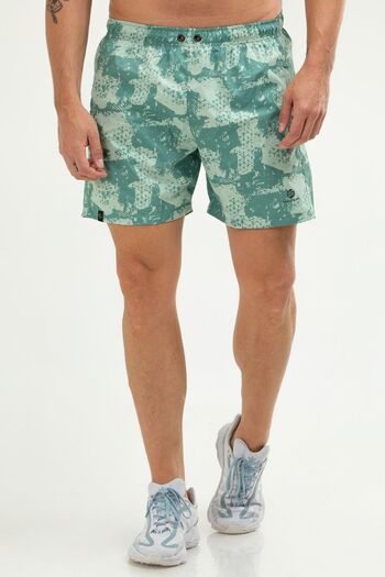 speedlife Oil Green Regular Quick Dry Basic Men's Sea Shorts Xe0123