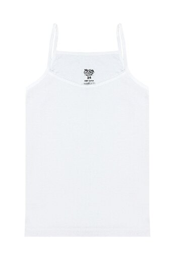 Öts 2-pack Girl's White Ribbed Undershirt