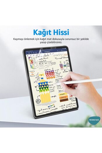 Techaks iPad 10.2 2020/2021 - 8/9. Generation Compatible Paper Feeling Matte Screen Protector Davin