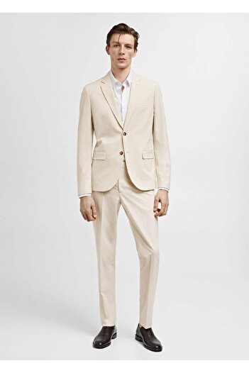 MANGO Man Піджак-блейзер Super Slim Fit з тканини Strec