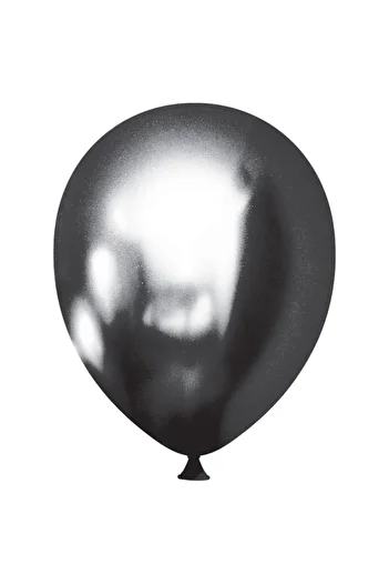 Kalisan Black Chrome Balloon (MIRROR BALLOON) 10 Pieces