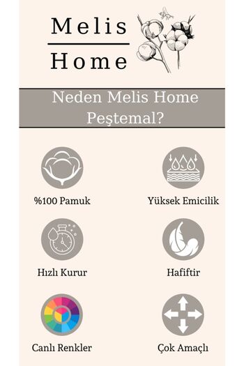Melis Home Пештемаль, банний рушник, пляжний рушник, 100% бавовна, двосторонній, синій