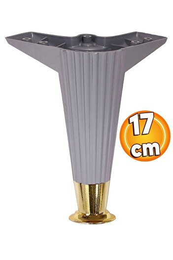Badem10 Wetra Line 17 Cm - Antracit Aur Mobilier Aur Canapea Fotoliu Picior Picioare