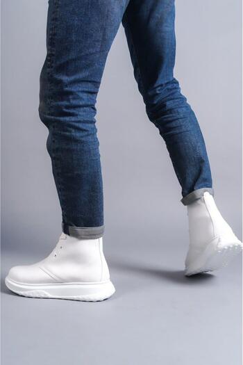 Aymood Ανδρικά αθλητικά μποτάκια Franca SLW204 - Lace-Up & White