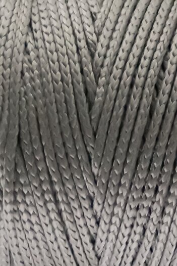 Yüncü Nihat 200 gr - 200 Mt - 2.5 Mm Gri (842) Polyester Makrome Ipi Çanta Ipi Supla Ipi Örgü Ipi
