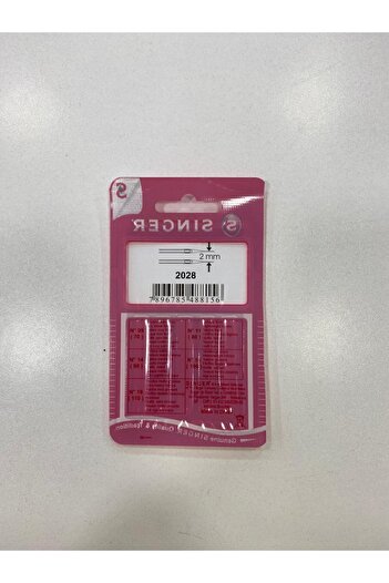 SİNGER Double Sewing Needle 2mm