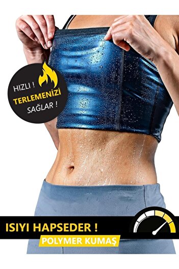 MİSTİRİK Nodiko Model Unisex Thermal Sauna Athlete Help You Slimming Your Fat Approach Corset Black Color